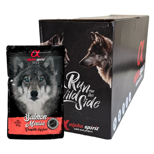 Alpha Spirit Pate Märgtoit Koerale - Lõhega 300g x 12tk