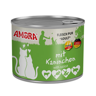 Amora Kassikonserv Veise- ja Küülikulihaga (Kaninchen) 200g