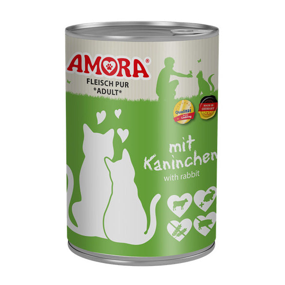 Amora Kassikonserv Veise- ja Küülikulihaga (Kaninchen) 400g