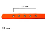 Onega Kaelarihm Koerale, Biothane Oranž 25mm x 65cm – pilt 2
