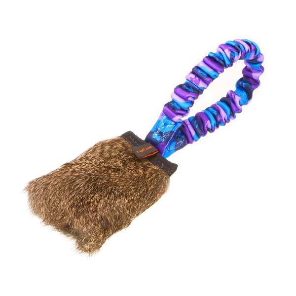Tug-E-Nuff Pocket Bungee Squeaker jänesenahast tirimismänguasi koerale – pilt 2