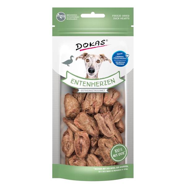Dokas Maius Koerale - külmkuivatatud pardisüdamed 22g