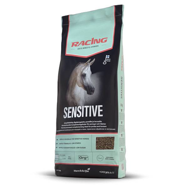 Racing Sensitive Hobusööt - Täissööt tundliku seedimisega hobustele ja ponidele 20kg
