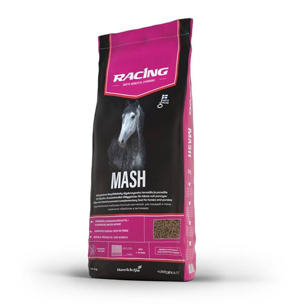 Racing Mash - Täiendsööt madala suhkru- ja tärklisesisaldusega mash hobustele ja ponidele 20kg