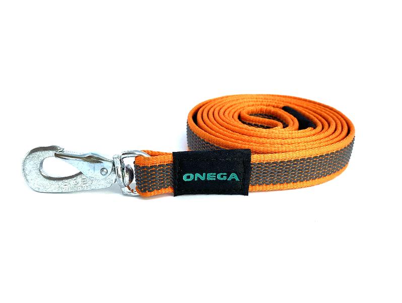 Onega Kummeeritud Jalutusrihm Koerale, Oranž (BGB-karabiiniga) 20mm x 3m