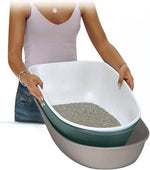 Stefanplast Sõelutav Liivakast Kassile "Furba Chic Maxi" Helehall 69,5x47x26cm – pilt 4