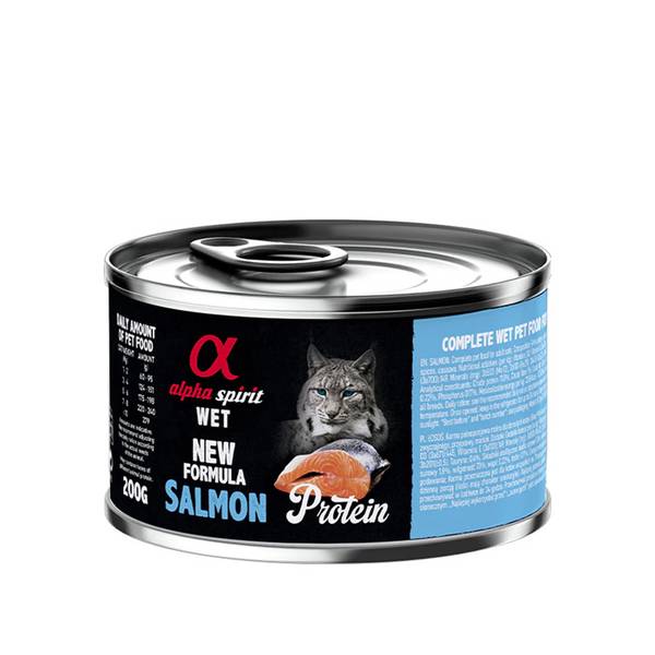 Alpha Spirit Konserv Steriliseeritud Kassidele (94% Lõhe) 200g