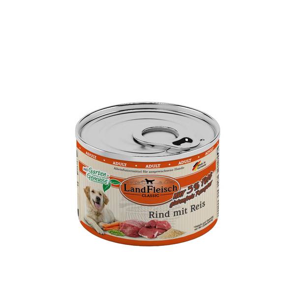 Landfleisch Classic Koerakonserv Veiseliha ja Riisiga (Vähese rasvasisaldusega) 195g