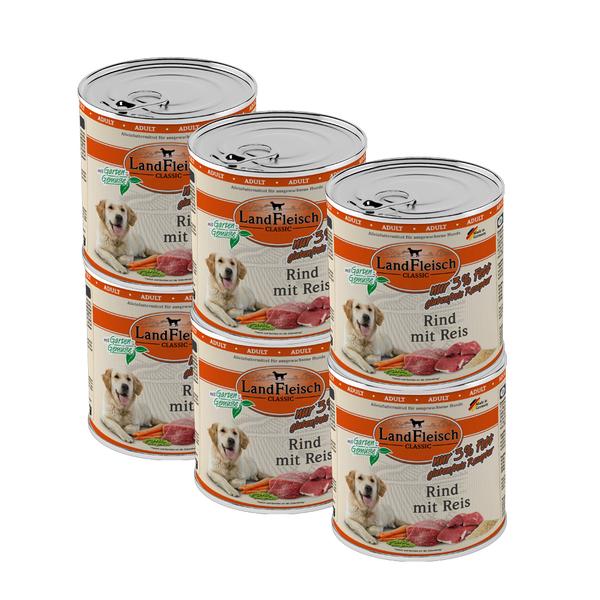Landfleisch Classic Koerakonserv Veiseliha ja Riisiga (Vähese rasvasisaldusega) 800g x 6tk