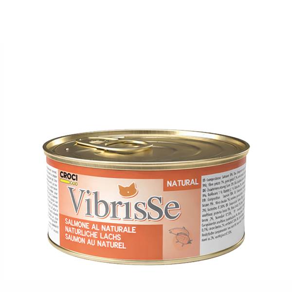 Vibrisse Natural Kassikonserv Lõhega 70g
