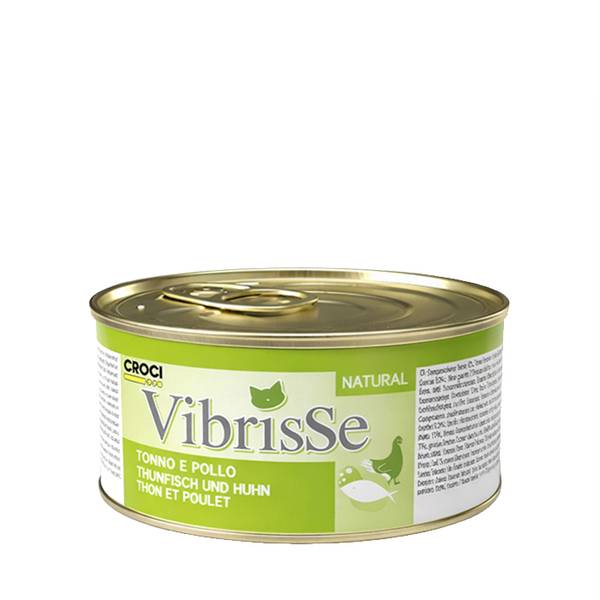 Vibrisse Natural Kassikonserv Tuunikala ja Kanaga 70g