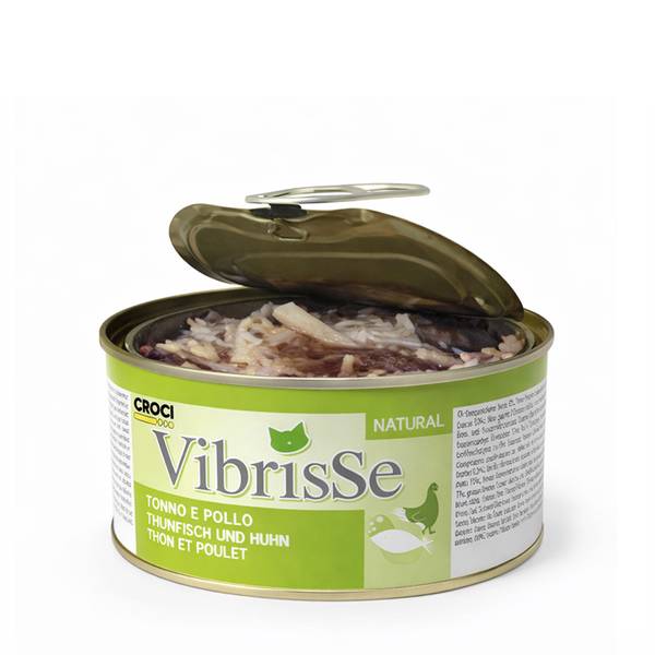 Vibrisse Natural Kassikonserv Tuunikala ja Kanaga 70g – pilt 2