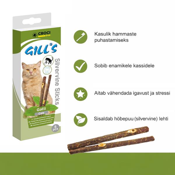 Croci Närimispulgad Kassile "Silvervine" 5tk – pilt 3