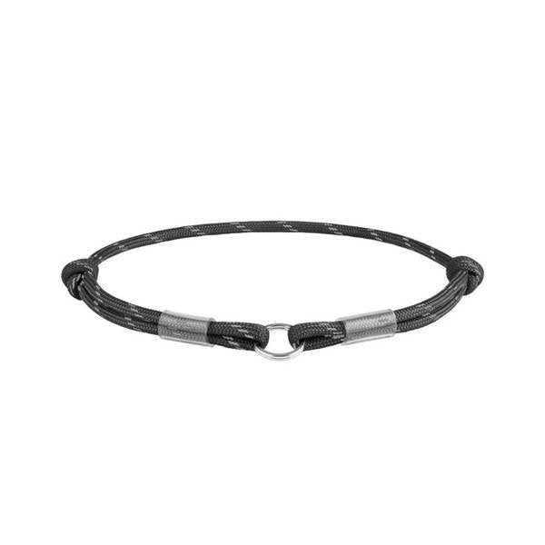 WAUDOG Smart ID Kaelarihm Helkuriga, Must 4mm x 42-76cm