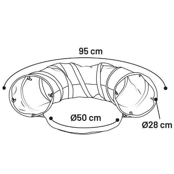 Flamingo Kassitunnel Pesaga, Hall 95cm – pilt 2