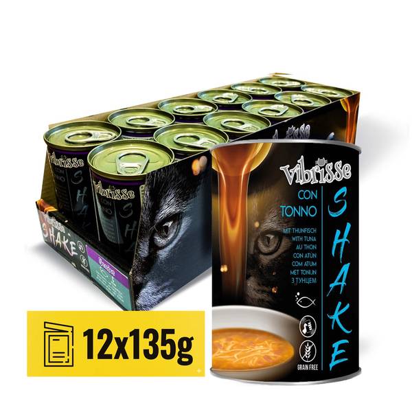 Vibrisse Shake Tuunikala Supp Kassile 135g x 12tk