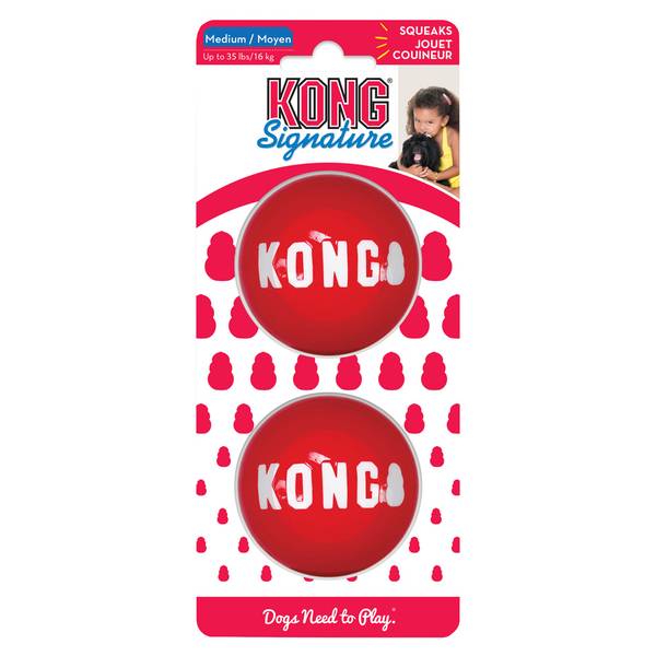 KONG Mänguasi Koerale Signature Pall 2 tk M
