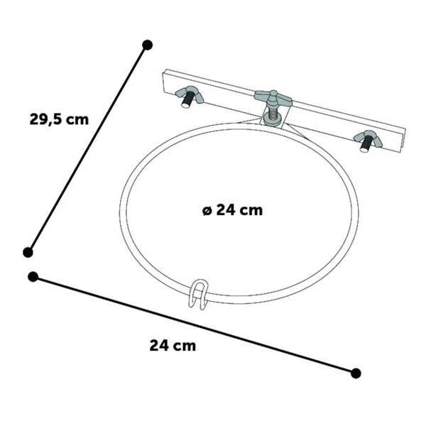 Flamingo Söögikausi Hoidja (Seinale/Puurile) ∅24cm – pilt 2