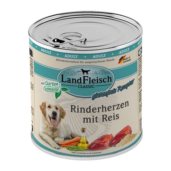 Landfleisch Classic Koerakonserv Veise südamete ja Riisiga 800g