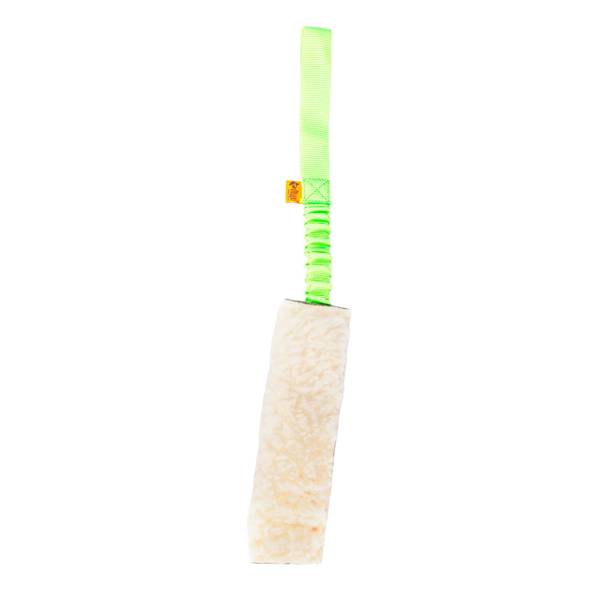 Dingo Villane Mänguasi Koerale + Elastne käepide, Roheline 20x6cm