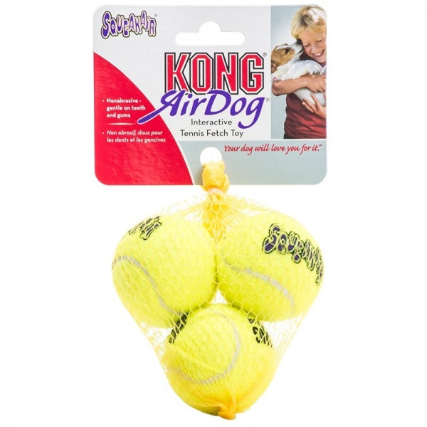 KONG Mänguasi Koerale SqueakAir Pallid XS 3tk ø4cm