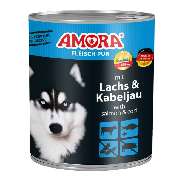 Amora Lachs und Kabeljau Koerakonserv (Veiseliha, Lõhe ja Tursaga) 800g