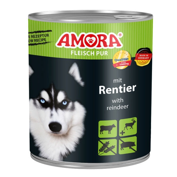 Amora Rentier Koerakonserv (Veise-, Kana- ja Põhjapõdralihaga) 800g