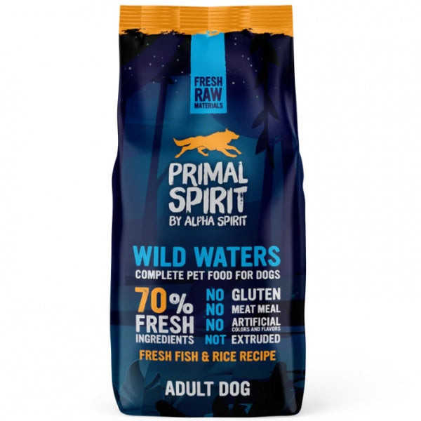 Primal Spirit 70% Wild Waters Koeratoit (Kala ja Kana) 12kg
