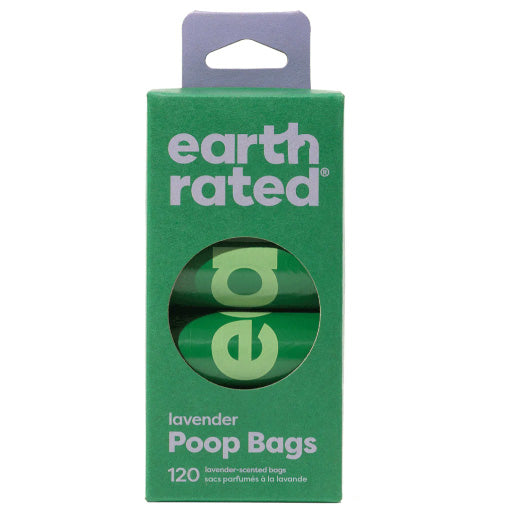 Earth Rated 100% Lekkekindlad Kakakotid Lavendlilõhnalised 8 rulli (120tk)