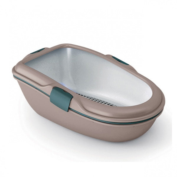Stefanplast Sõelutav Liivakast Kassile "Furba Chic Maxi" Helehall 69,5x47x26cm